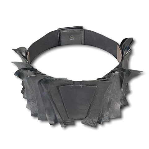 Lauk Accessories Leather Patchwork Obi Belt (XS-M)