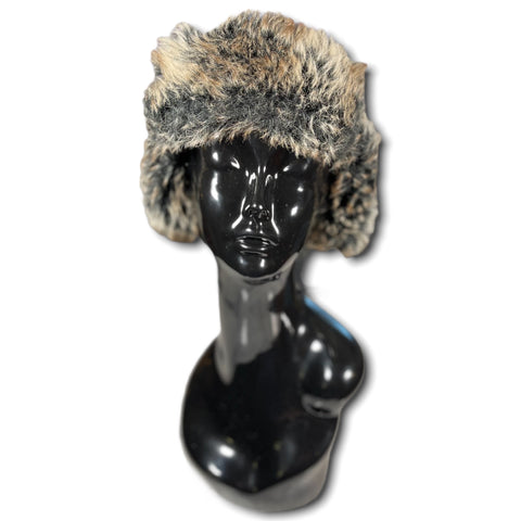 Faux Fur Brown Trapper Hat (S-M)
