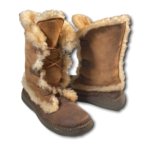 B.O.C By Born Brown Shearling Boots (US 9)