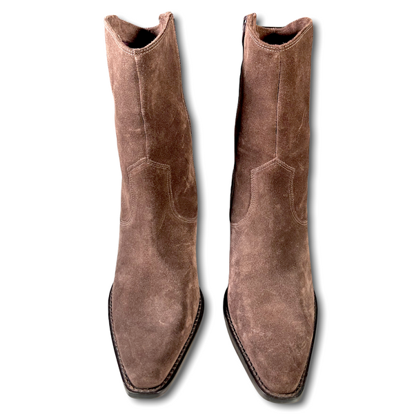 VIA SPIGA Dark Brown Suede Boots (US 9)