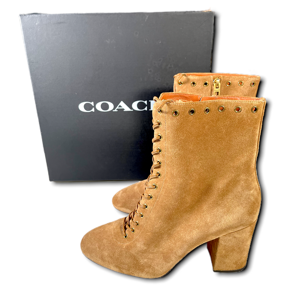 Coach dean store lace up bootie