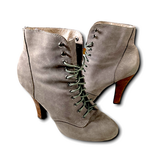 REPORT Grey Suede Lace-up Boots (US 7)