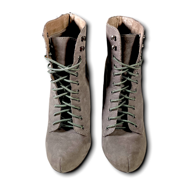 REPORT Grey Suede Lace-up Boots (US 7)