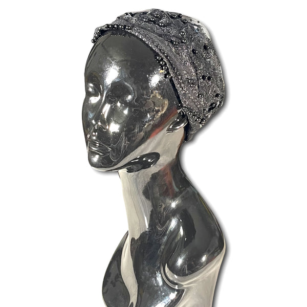 Flapper Inspired Beaded Lace Headband