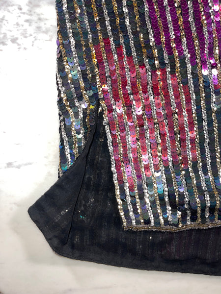 Vintage Color Swirl Sequin Top (US 6)